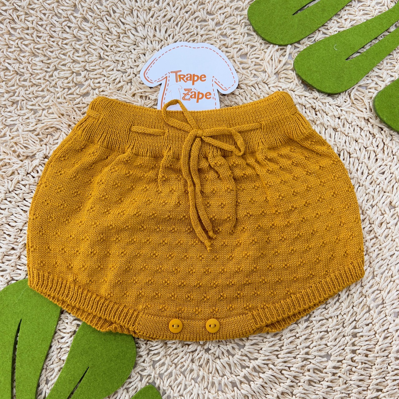 Tapa Fralda Linha Mostarda 